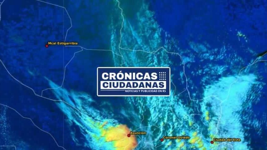  Alerta de tormentas en Central y ocho departamentos más.