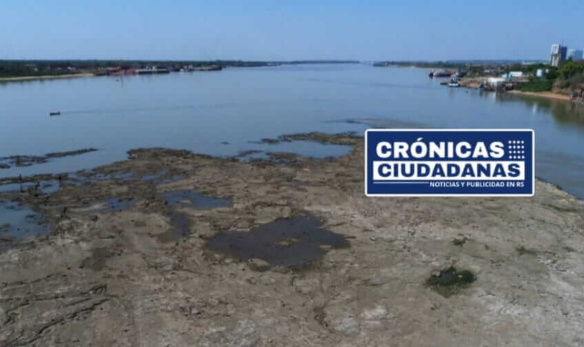  Crítica situación del río Paraguay: Su nivel sigue bajando y rompiendo récords en Asunción.