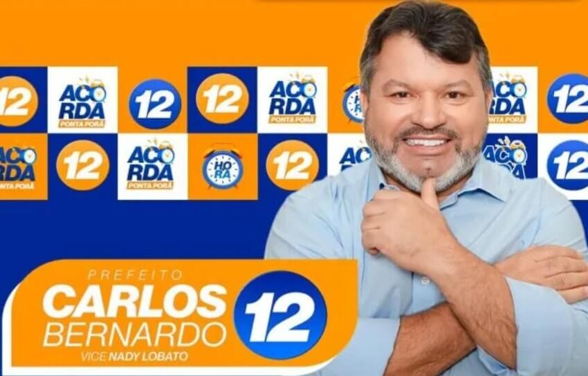  Carlos Bernardo está causando una impresión notable en la corrida electoral en Ponta Porã.