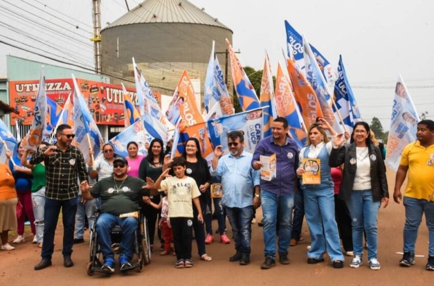  Simpatizantes y operadores politicos hacen “Caminata de la victoria” en Ponta Porã.