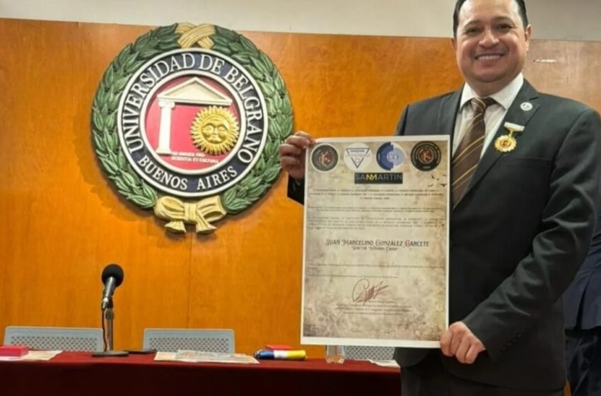  Otorgan medalla “Premio Nobel de la Paz” a juez de Pedro Juan Caballero