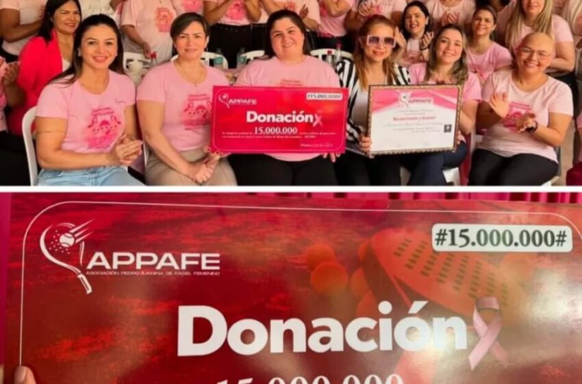  Jugadoras de Padel Donan Gs. 15.000.000 para Lucha Contra el Cáncer de Mama