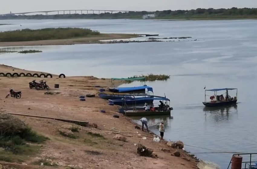  Nivel del río Paraguay en Concepción a 4 centímetros del nivel mínimo histórico de 1968