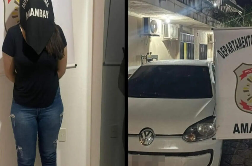  PJC: Hallan en poder de una mujer un automóvil que sería el utilizado para hurto en una tienda