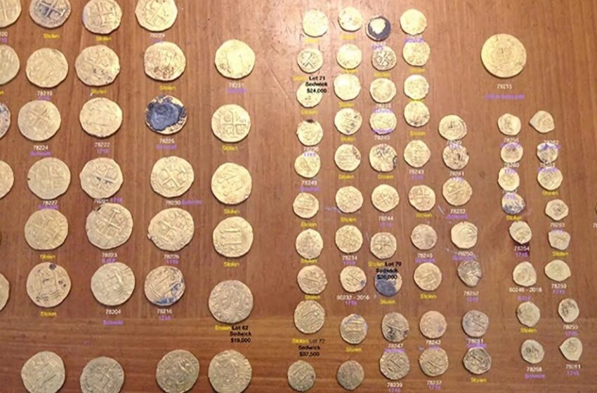  Recuperan en EEUU 37 monedas de oro robadas a barcos españoles hundidos en el siglo XVIII