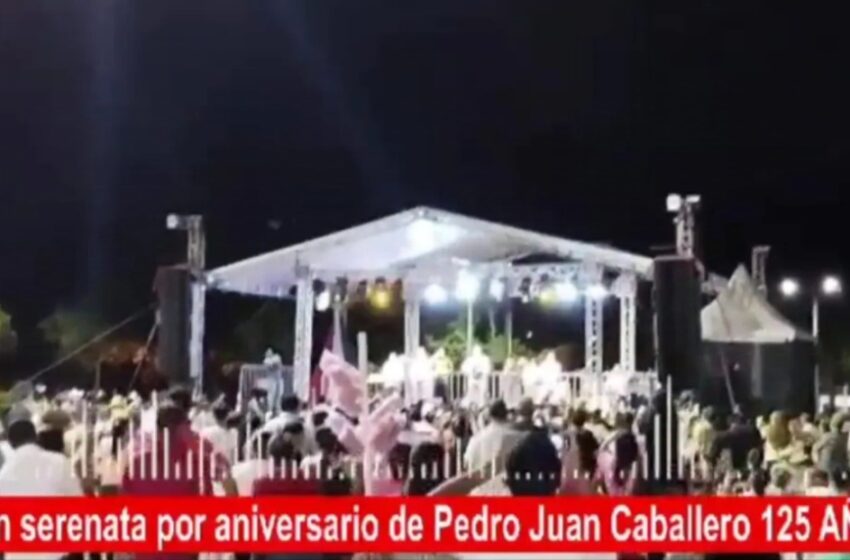  Este sábado es la serenata como antesala a los 125 años de Pedro Juan Caballero