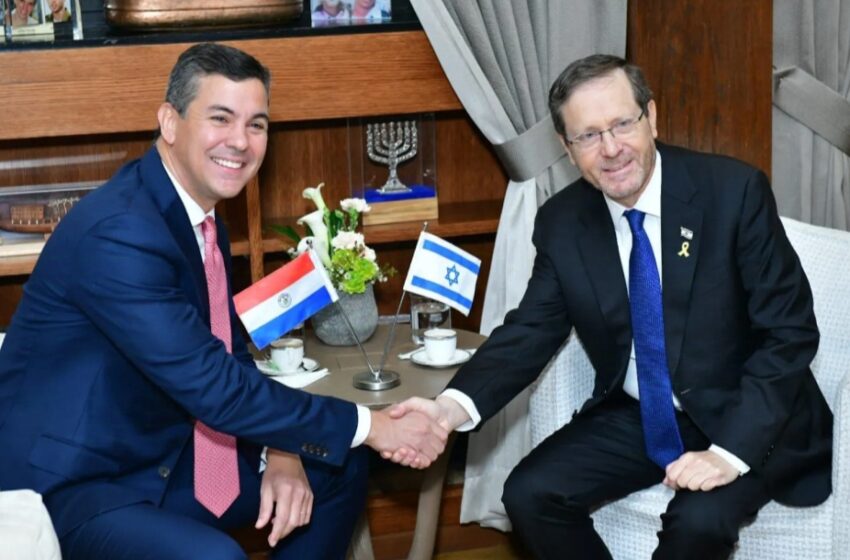  Presidente de Israel celebra con Santiago Peña el retorno de su embajada a Jerusalén