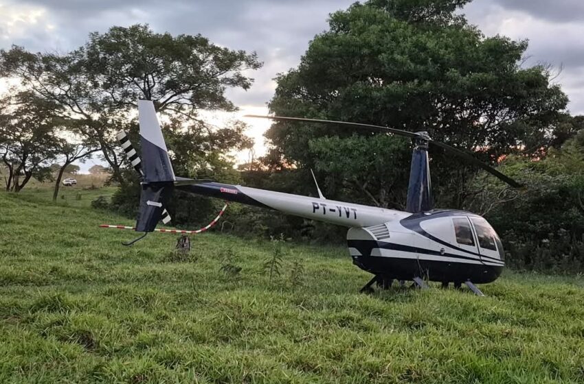  Recuperan helicóptero robado en Brasil en zona boscosa de Zanja Pyta