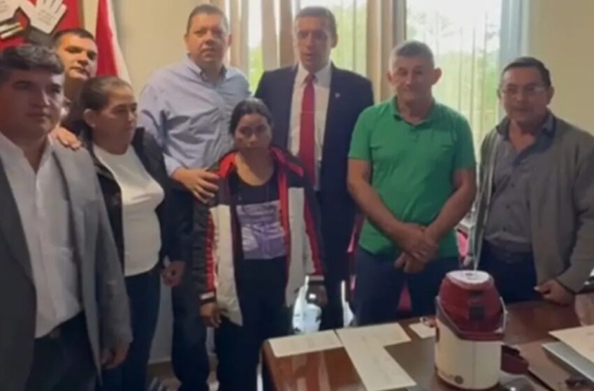  Senador Nano Galaverna recibió a pobladores de la colonia 204 de PJC y al gobernador de Amambay