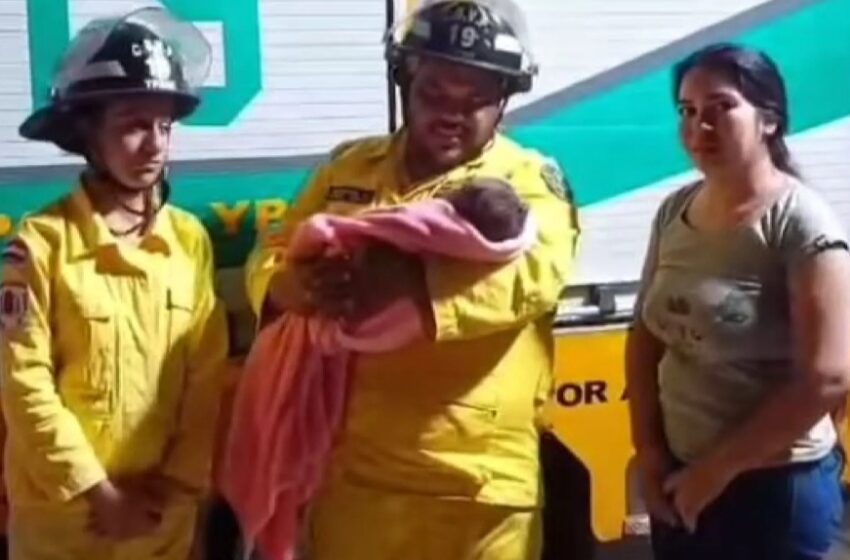  Bomberos le salvaron la vida a un bebé que había dejado de respirar