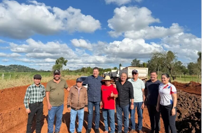  Gobernación de Amambay impulsa mejoras en camino clave que conecta PJC con Zanja Pytã