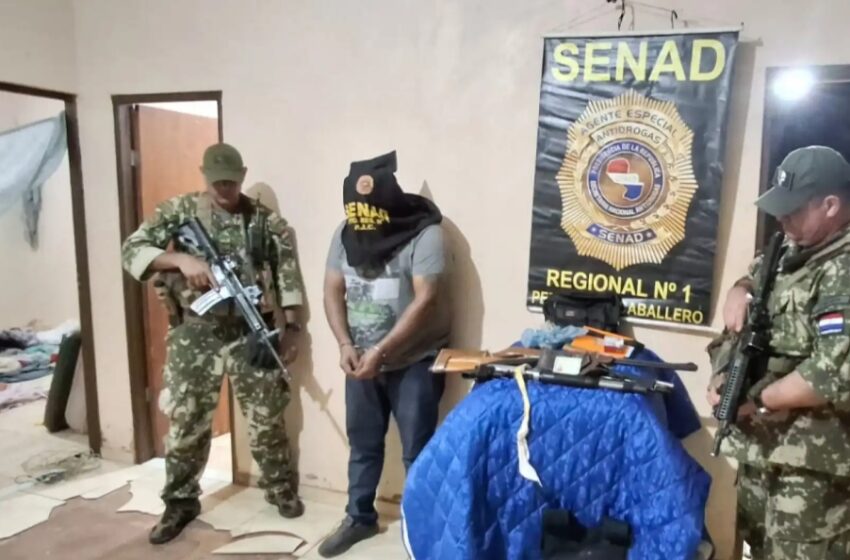  Senad captura a presunto miembro del PCC buscado en Brasil por narcotráfico