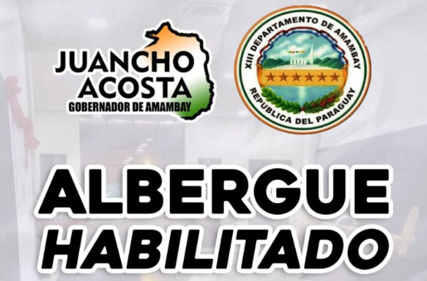  Gobernación de Amambay reabre albergue por bajas temperaturas