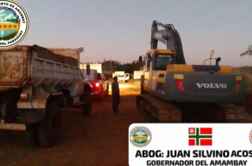  Gobernación de Amambay mejora caminos en colonia Piray de Capitán Bado