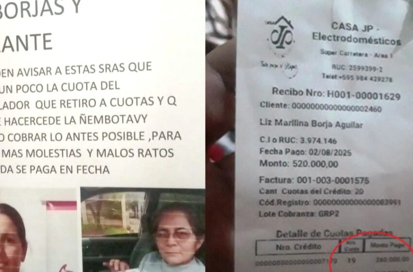  No pagó a tiempo últimas cuotas de congelador y le escracharon con barrabrava