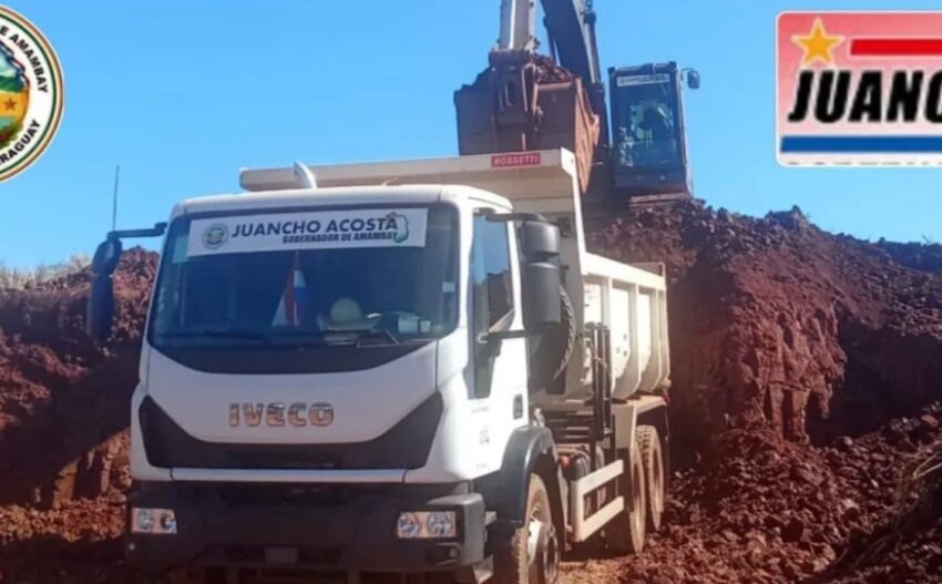  Gobernación del Amambay prosigue con mejoras viales en la colonia Piray de Capitán Bado