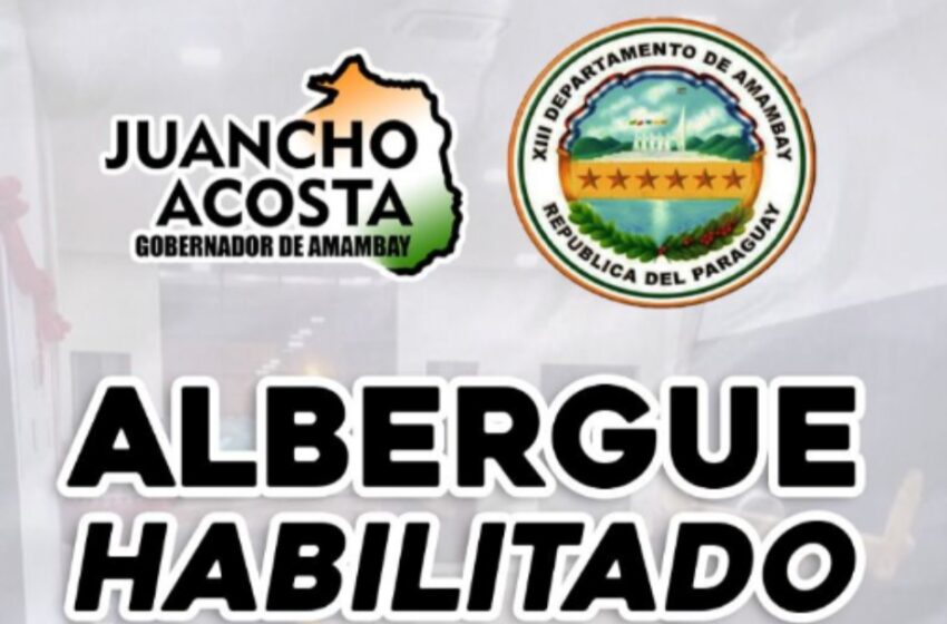  Rehabilitan albergue en la Gobernación de Amambay para proteger a personas sin hogar del frío
