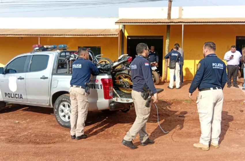  Policía detiene a tres personas y recupera 10 motocicletas en Pedro Juan Caballero