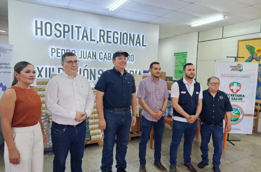  Gobernación dona un importante lote de medicamentos al Hospital Regional y la XIII Región Sanitaria