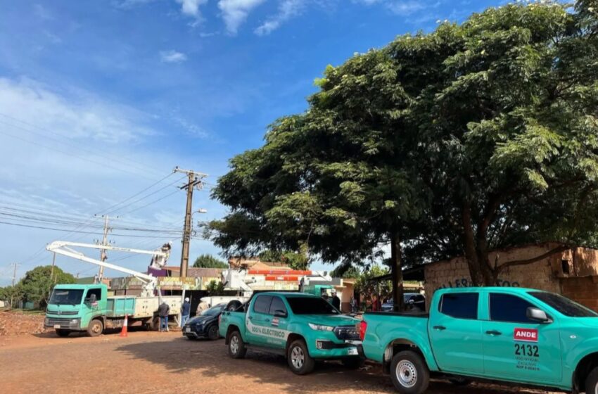  ANDE anuncia cortes programados en tres barrios de Pedro Juan Caballero por mantenimiento