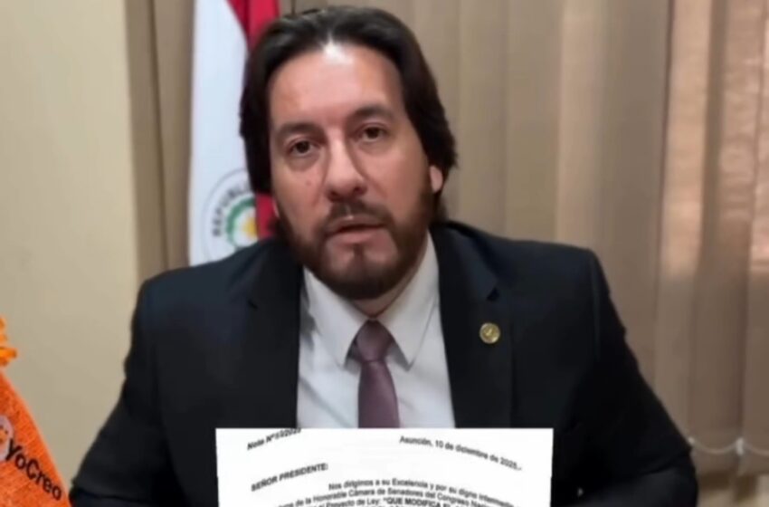  Senador Rubén Velázquez impulsa proyecto de ley para aclarar la reelección de intendentes que asumen mandatos incompletos
