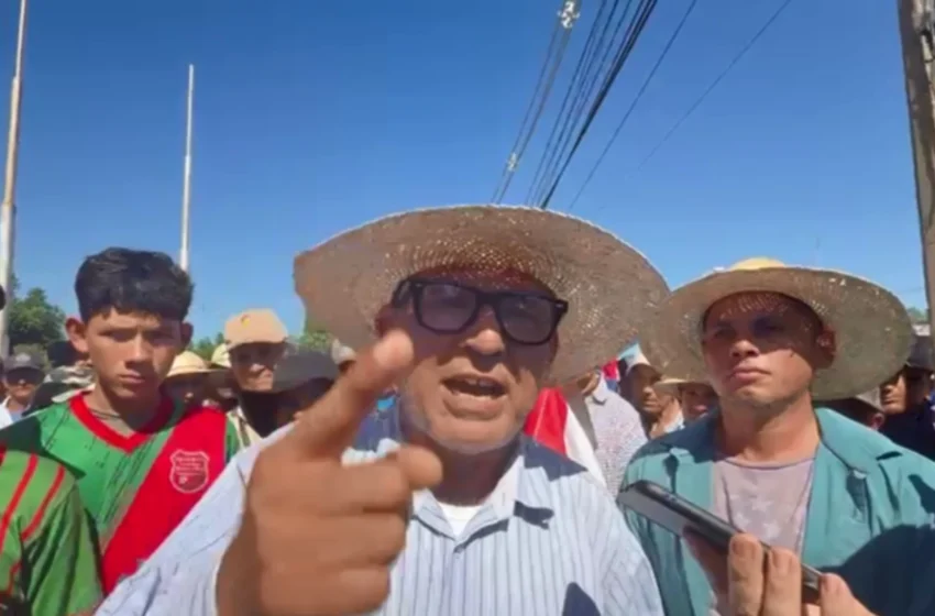  Máxima tensión en San Pedro: “Si quiere matar, van a matar”, le dice dirigente campesino a Riera