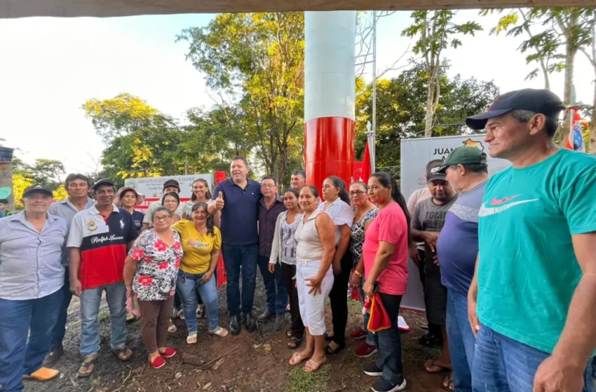  PJC: Gobernador inaugura histórico sistema de agua potable en la colonia Virgen de Caacupé