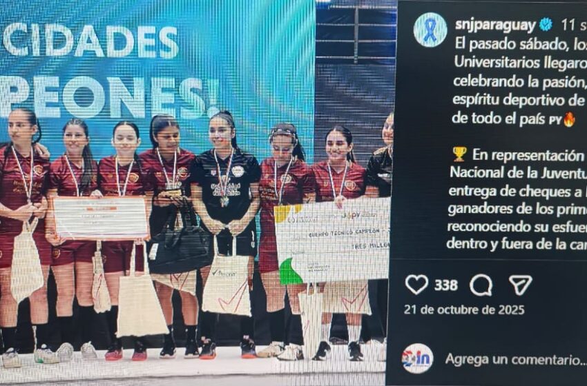  Denuncian incumplimiento en la premiación de los Juegos Universitarios del Paraguay JUPY Rexona 2025