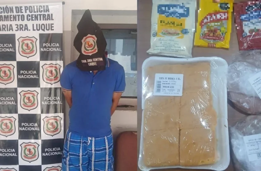  Le apresaron por robar fiambre, mostaza, mayonesa y torta de naranja de un súper