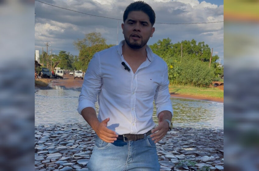  Abog. Lucas Chávez recorre barrios y expone precariedad de calles en Pedro Juan Caballero