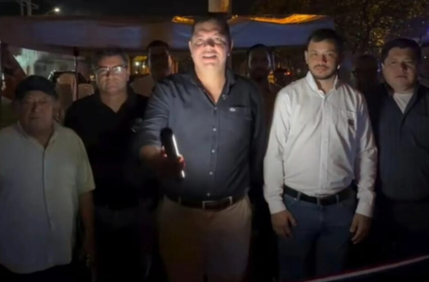  Gobernador inaugura obras de iluminación total en avenidas de Pedro Juan Caballero